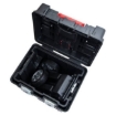 Supplywise's wheeled mobile toolbox with organisers similar to the Chamberlains wheeled plastic mobile toolbox with four organisers and locking handle.