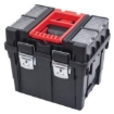 Supply Wise wheeled mobile toolbox with organisers similar to the Chamberlains wheeled plastic mobile toolbox with four organisers and locking handle.