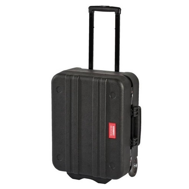 Supplywise heavy-duty wheeled tool case similar to the Builders Warehouse black wheeled tool case with telescopic handle and two trays