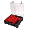 Supply-Wise 12 compartment parts organiser similar to the Caslad 12-compartment polycarbonate parts organiser with transparent lid