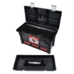 Supplywise's impact-resistant plastic toolbox 9 compartments similar to the Cashbuild grey plastic toolbox, 9 compartments, removable organisers