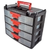 Supply-Wise's 4 drawer stackable parts organiser similar to the Leroy Merlin stackable 4-drawer plastic parts organiser with carry handle
