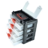 Supply-Wise 4 drawer stackable parts organiser similar to the Leroy Merlin stackable 4-drawer plastic parts organiser with carry handle