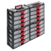 Supply Wise's 4 drawer stackable parts organiser similar to the Leroy Merlin stackable 4-drawer plastic parts organiser with carry handle