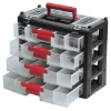 Supply Wise 4 drawer stackable parts organiser similar to the Leroy Merlin stackable 4-drawer plastic parts organiser with carry handle