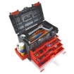 Supply-Wise durable plastic tool chest 29 compartments similar to the Game portable durable grey-red plastic tool chest with 29 compartments.
