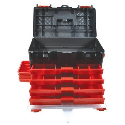 Supplywise durable plastic tool chest 29 compartments similar to the Game portable durable grey-red plastic tool chest with 29 compartments.