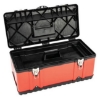 Supply Wise red heavy-duty PVC toolbox with removable tote tray similar to the Builders Warehouse red heavy-duty pvc toolbox with removable tote tray and handle.