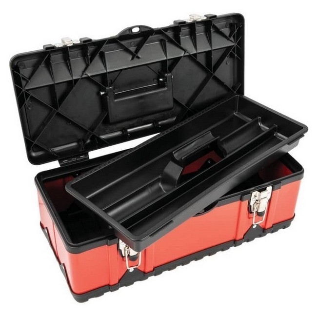 Supplywise portable PVC tool tote for hand tools similar to the Buco red and black pvc tool tote with removable organiser