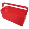 Supplywise heavy-duty steel cantilever toolbox similar to the Castor And Ladder red steel cantilever toolbox, 5 compartments with foam liners.