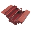 Supply Wise heavy-duty steel cantilever toolbox similar to the Chamberlains red steel 4-tray cantilever toolbox with carry handle.