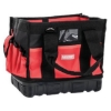 Supply Wise heavy-duty tradesman tool tote bag 13 pockets similar to the Chamberlains black and red 13-pocket polyester tool tote with shoulder strap