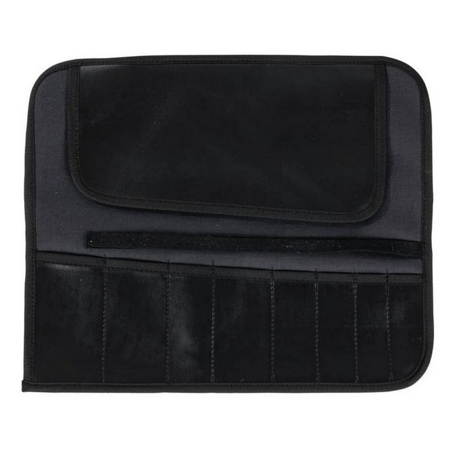 Supplywise waterproof 8-pocket tool roll similar to the Castor And Ladder red and black waterproof pvc chisel roll with 8 pockets.