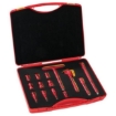 Supplywise 1000V insulated reversible ratchet set for electricians similar to the Game 1000v insulated reversible ratchet tool set in red case.