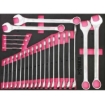 Supplywise's 155-piece roller cabinet tool set similar to the Caslad pink six-drawer steel roller tool cabinet with 155-piece set.