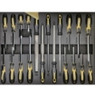 Supply Wise 155-piece lockable roller tool cabinet with 6 drawers similar to the Caslad 155-piece 6-drawer black and khaki steel roller tool cabinet